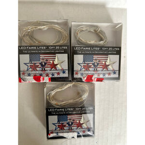 LED FAIRIE LITES 10FT 25 LIGHTS *NEW* 3 boxes